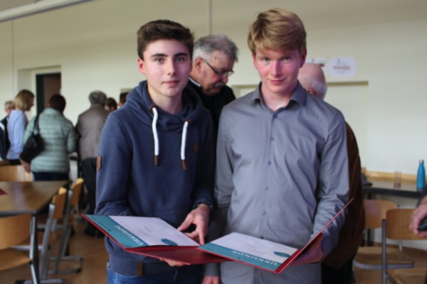 Benedikt Edling und Noah Ludwig (v.l.). Foto: Simone Mager