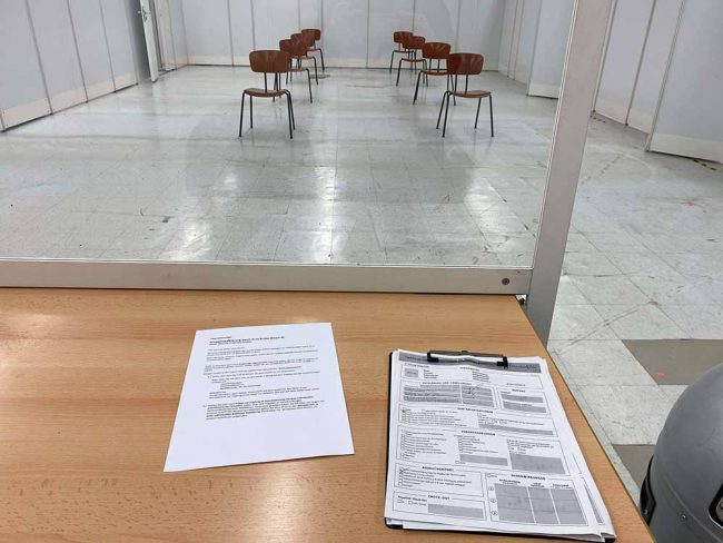 Landesimpfzentrum. Foto: Simone Mager