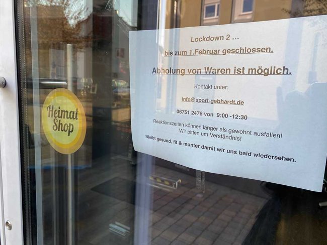 Lockdown in Bad Sobernheim. Foto: Simone Mager