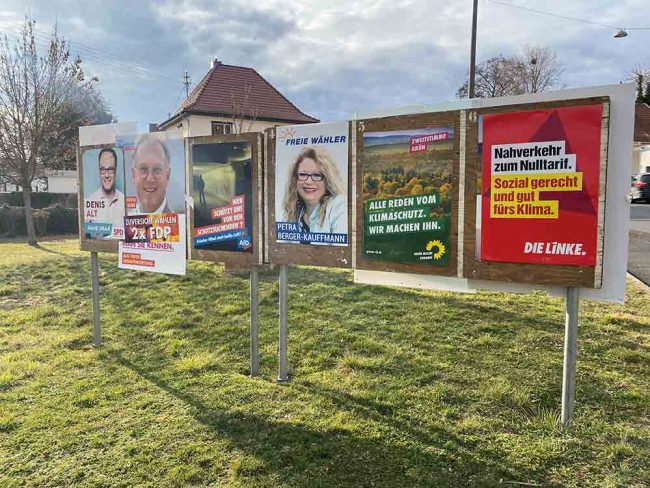 Wahlplakate zur Landtagswahl. Foto: Simone Mager