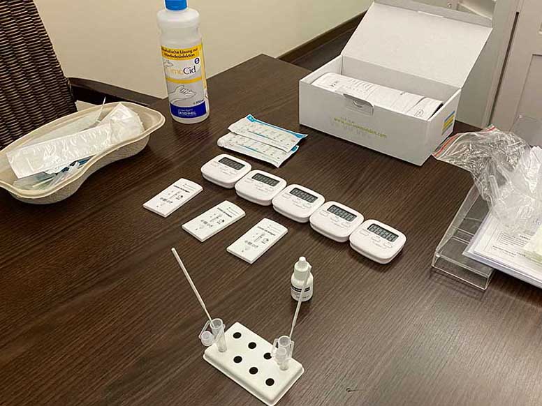 Schnelltest. Foto: Simone Mager