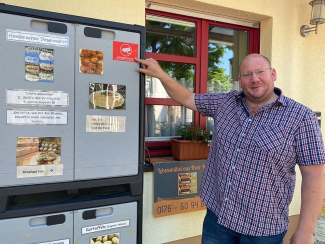 Jetzt ist die Kartoffelkiste von Bauer Vollbracht Krispien videoüberwacht. Foto: Simone Mager