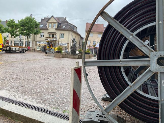 Kabeltrommel statt Konzertkulisse. Foto: Simone Mager