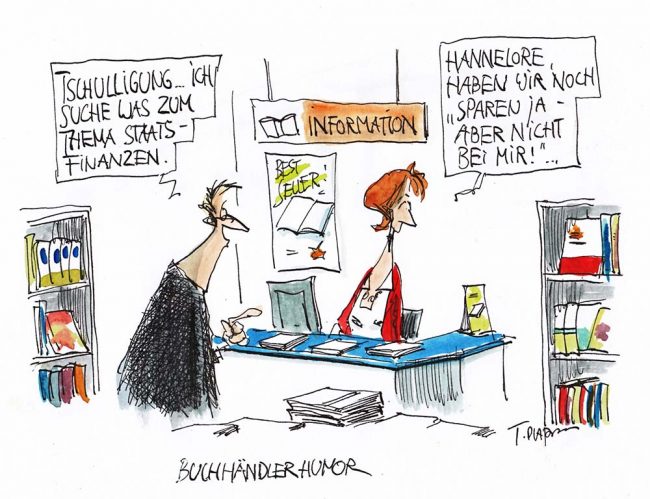 Tschuldigung. Karikatur: Thomas Plaßmann
