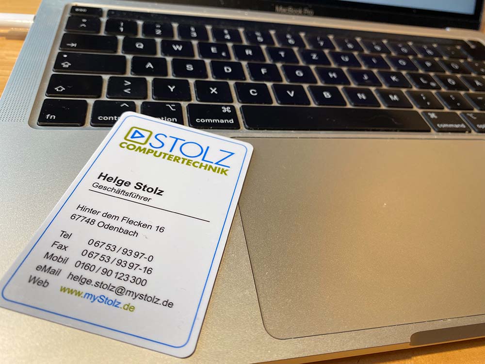 Visitenkarte Helge Stolz