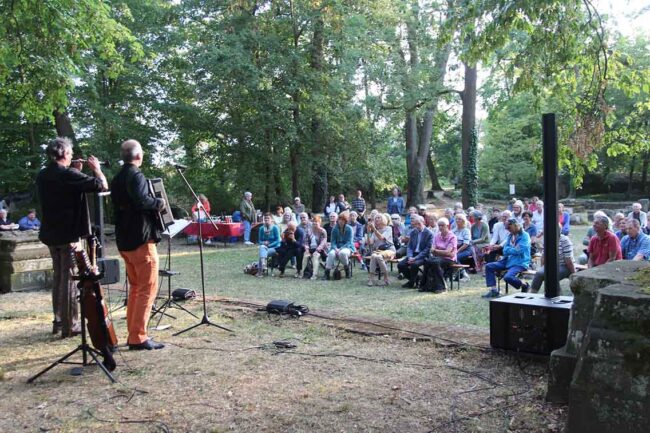 Duo Cassard auf dem Disibodenberg. Foto: Simone Mager