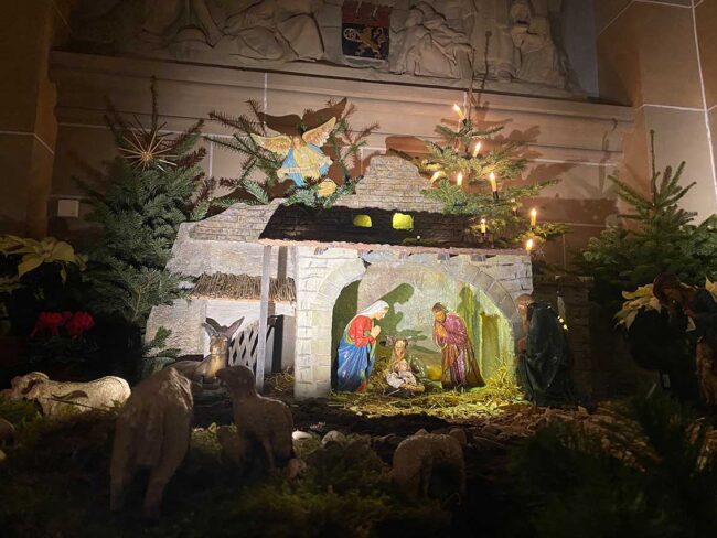 Die Weihnachtskrippe in St. Matthäus Bad Sobernheim. Foto: Simone Mager
