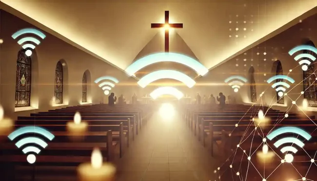 KI Bild Glaube ist wie WLAN