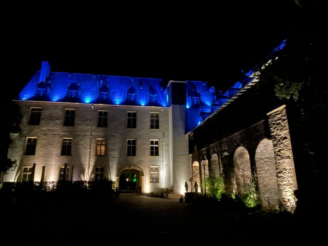 Schloss Dhaun illuminiert. Foto: K.H. Gutheil