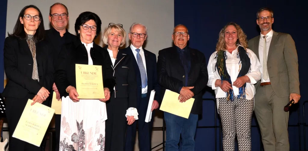 Gründungsmitglieder und langjährig Engagierte von Förderverein Lützelsoon und Soonwaldstiftung.